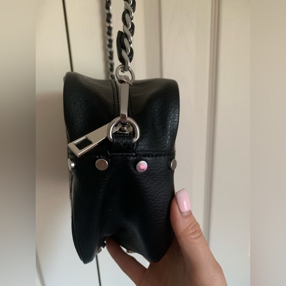 ZARA Black Black Vinyl Crossbody Bag - Picture 8 of 15